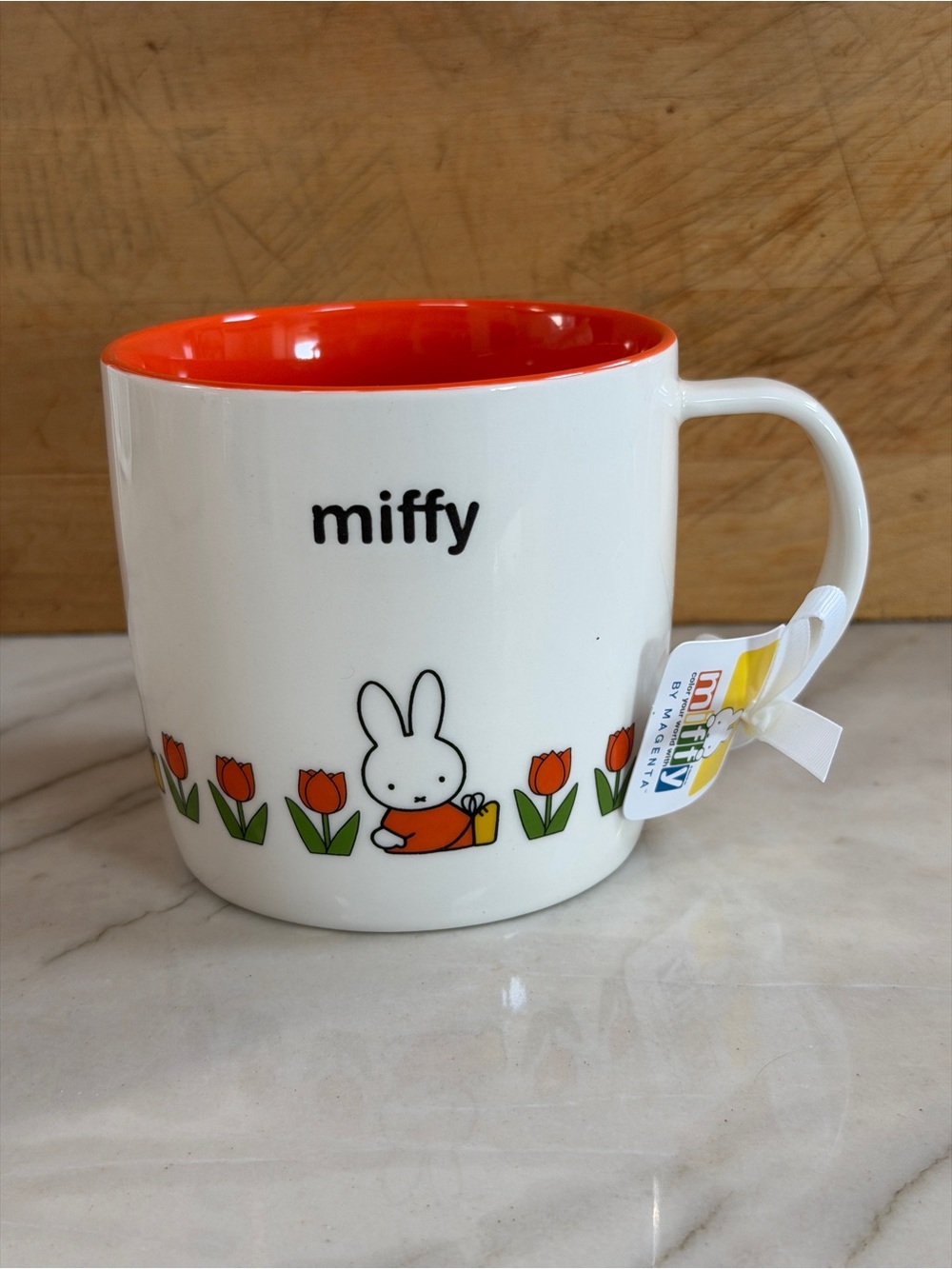 Miffy Mug cup- white and orange- super cute